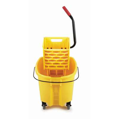 929214-9 Rubbermaid Mop Bucket and Wringer: 6 1/2 gal Capacity