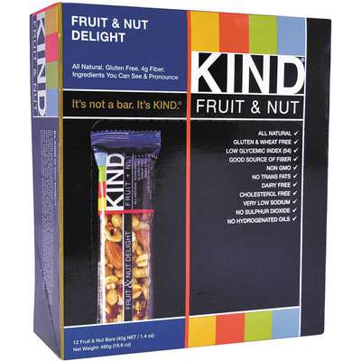 Fruit And Nut Bar,1.4 Oz.,PK12