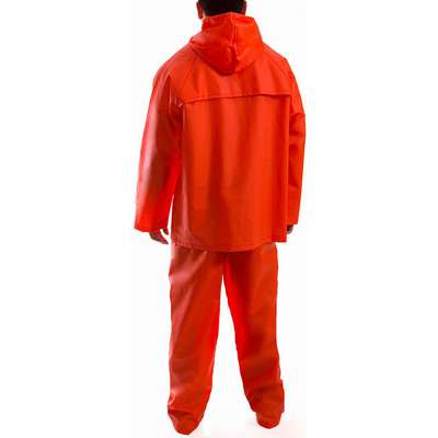 TINGLEY S63219 Rain Suit w/Jacket/Bib,Unrated,Orange,S 
