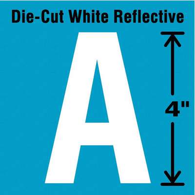 Die-Cut Refl. Letter Label,A,