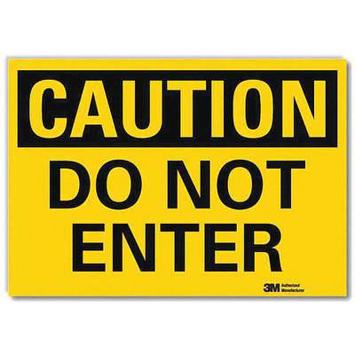 Safety Sign,Do Not Enter,10in.