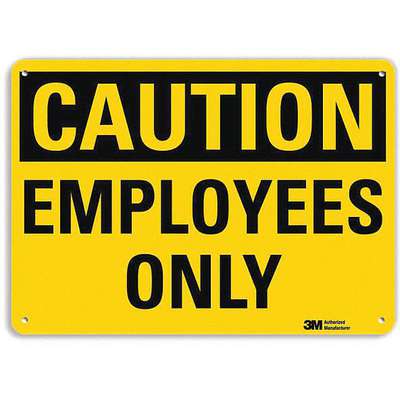 Safety Sign,Employees Only,