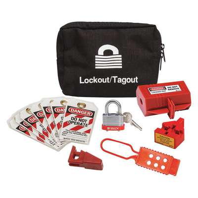 Portable Lockout Kit,Black,6" H