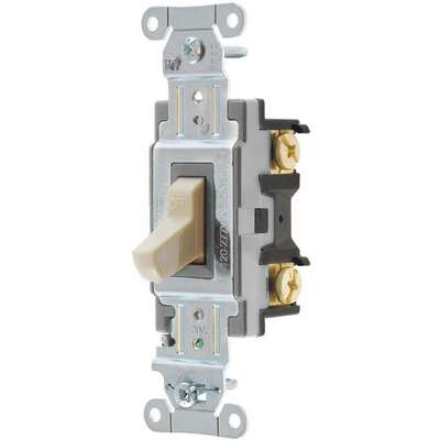 Wall Switch,20A,Ivory,1 Hp,1-