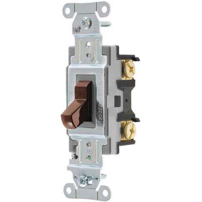 Wall Switch,20A,Brown,1 Hp,1-