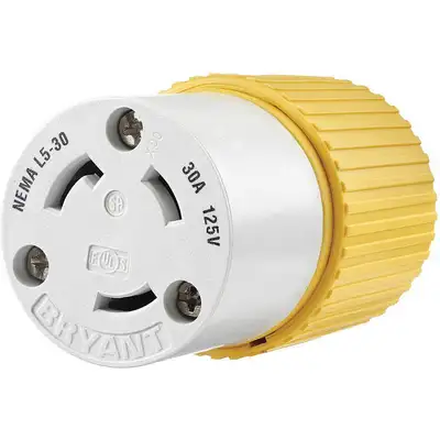 Locking Connector,Yellow/White,