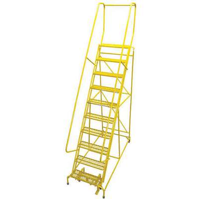 Rolling Ladder,Steel,130In. H.,