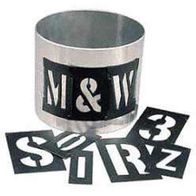 Stencil Kit Letters And #'s 1"