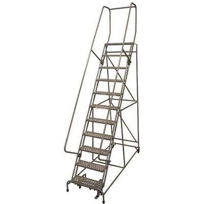 Rolling Ladder,Steel,140In. H.,