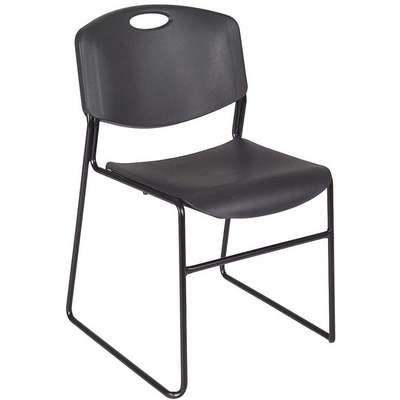 Stack Chair,400 Lb.,Black,No