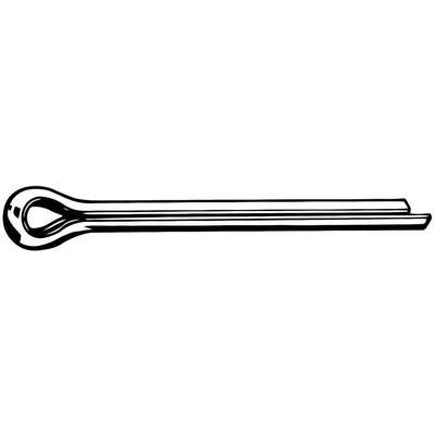 Cotter Pin,Steel,Zinc Plated,1.