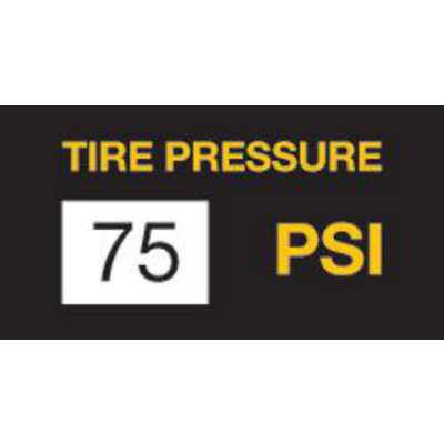 Tire Stickers - 75PSI 100/Roll