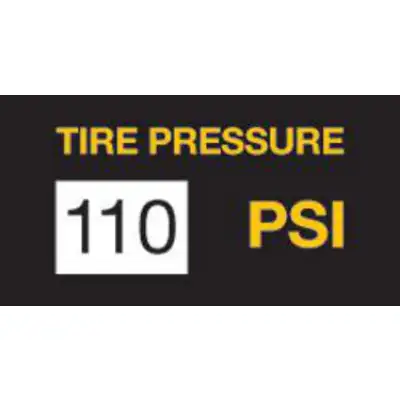 Tire Sticker - 110PSI 100/Roll