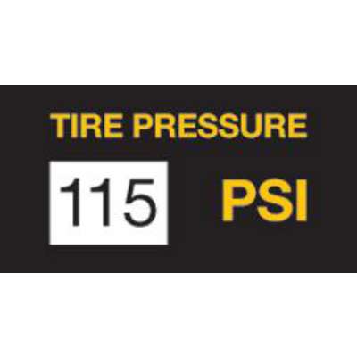 Tire Sticker - 115PSI 100/Roll