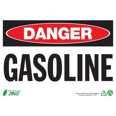 Sign-Danger Gasoline