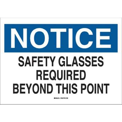 Sign-Notice Safety Glasses