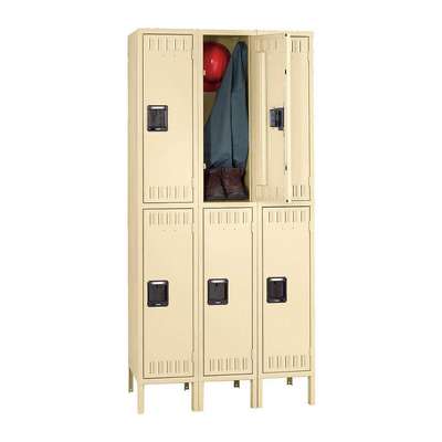 Wardrobe Locker,Lvrd,3 Wide, 2