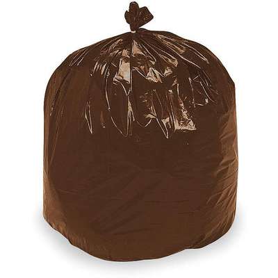 Recycled Can Liner,33 Gal.,Brn/