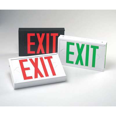 Exit Sign,1.7W,Red,2, Lifetime