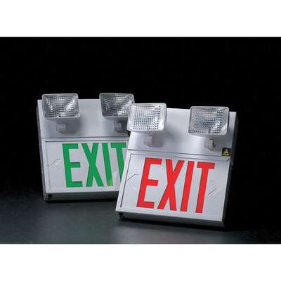 Exit Sign w/Emergency Lights,