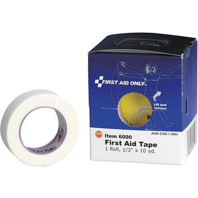 First Aid Tape,White,1/2 In. W,