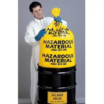 Biohazard Bag,Yellow,30 In. L,