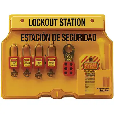 Lockout Station,Filled,4 Locks,