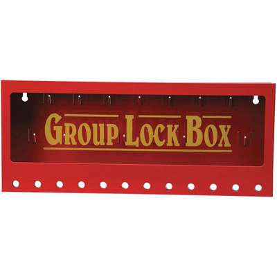 Group Lockout Box,12 Locks Max,