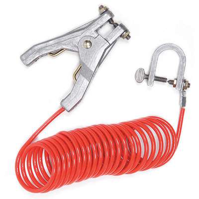 Coiled Grounding Wire,Clamp,10