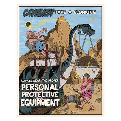 Safety Poster,12 In x 16 In,