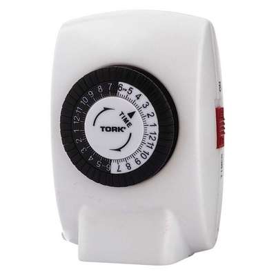 Plug In Timer,Wht,Indoor,125V,