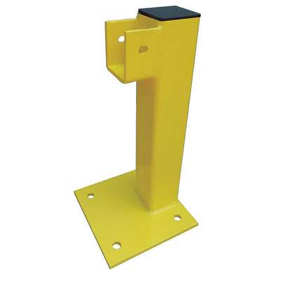 Flush End Post,21 In.,Yellow,