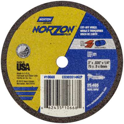 Norton Cutoff Whl 3"x.035"x1/4