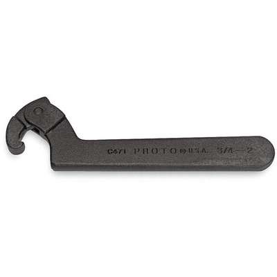 917501-2 Proto Adjustable Hook Spanner Wrench, Side, Alloy Steel