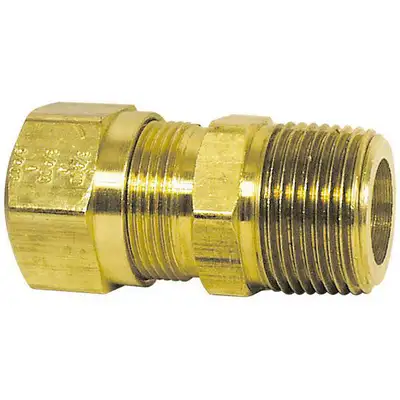 Brass Compression 90° Male Elbow Fitting 1/2" OD Tube x 1/2" NPT Male Pipe Qty 5 