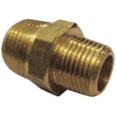 Reducer Nipple,Brass,1/2x3/8