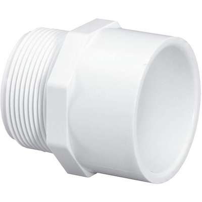 Male Adapter,1-1/2 In,Mpt x