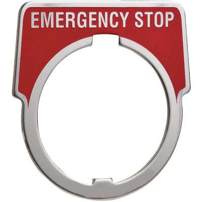Legend Plate,Emergency Stop,
