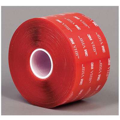 911734-7 3M Acrylic Double Sided VHB Tape, Acrylic Adhesive, 40.00 mil  Thick, 2 X 5 yd., Clear