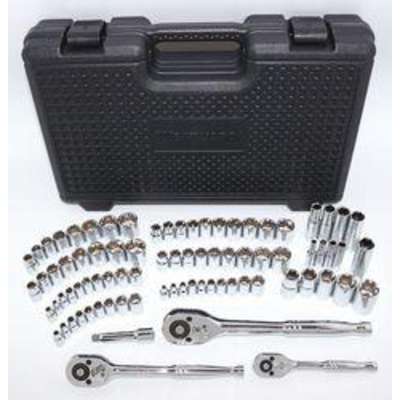 5 Westward 1 4 3 8 1 2 Drive Sae Metric Chrome Socket Wrench Set Number Of Pieces Imperial Supplies