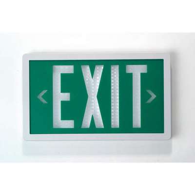 Self-Luminous Exit Sign,10 Yr.,
