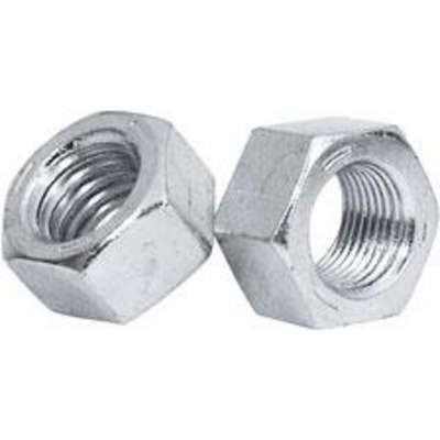 100 Zinc Plated LEFT HAND THREAD 1/2-13 Hex Finish Nuts