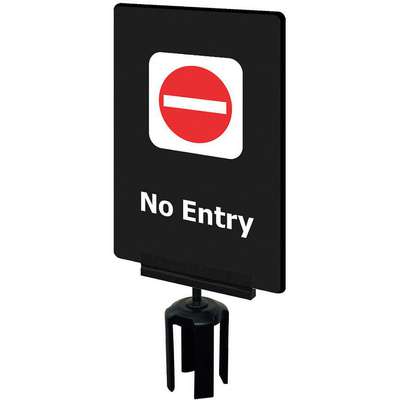 Acrylic Sign,Black,No Entry
