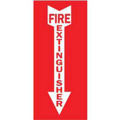 Fire Extinguisher Sign,10 x