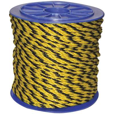 Rope,600ft,Blk/Yllw,Polyprpylne