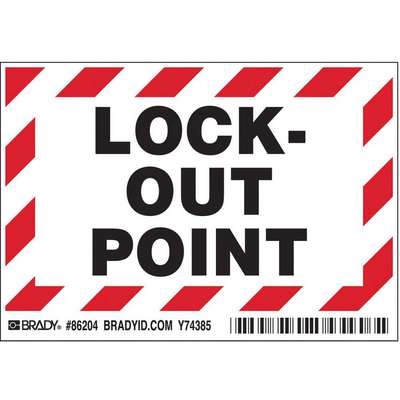 Lockout Label,3-1/2 In. H,5 In.