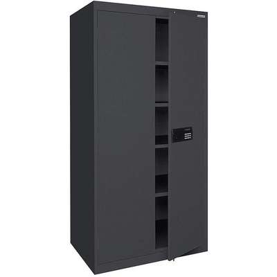 Storage Cabinet,72x36x18,Black