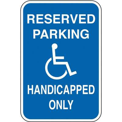 Handicap Parking Sign,18"H,