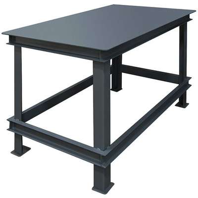 Fixed Work Table,Steel,48" W,