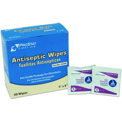 Antiseptic Wipes - 50/Box